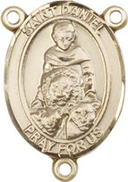 St. Daniel - .75" Oval - Gold Filled Centerpiece